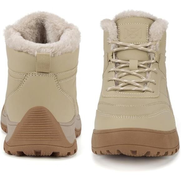 Women's Winter Snow Boots Warm Fur Lined Anti-skid Ankle Boots - Picture 5 of 6